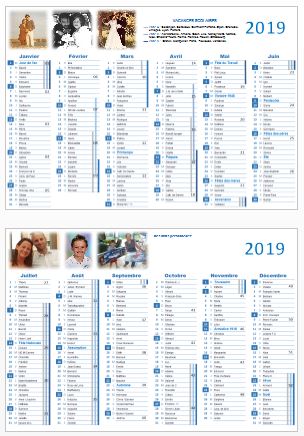 Calendrier personnalise
