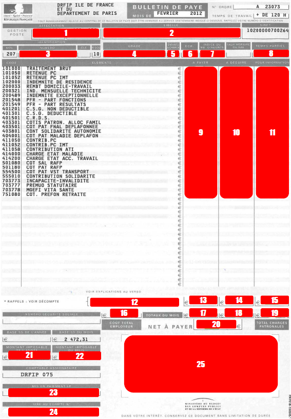 Fiche de paie